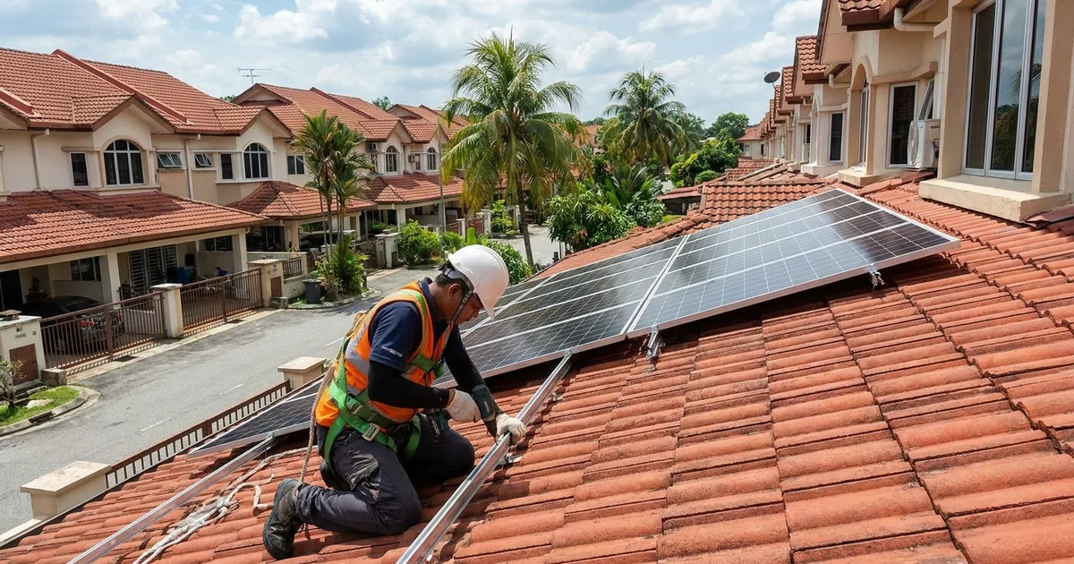 Solar panel installation cost breakdown in Malaysia