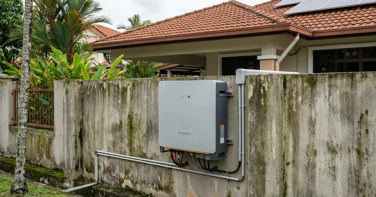 Home solar battery storage unit in Malaysia