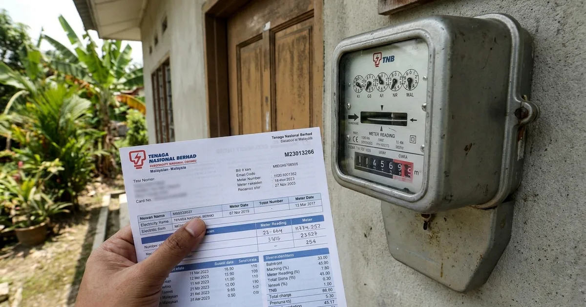 A Malaysian TNB electricity bill explained
